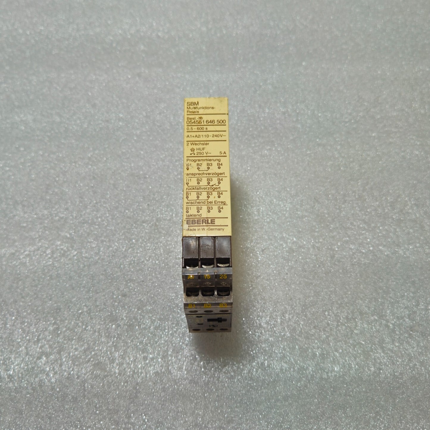 EBERLE SBM MULTIFUNCTION RELAY 054551 646 500 110-240V