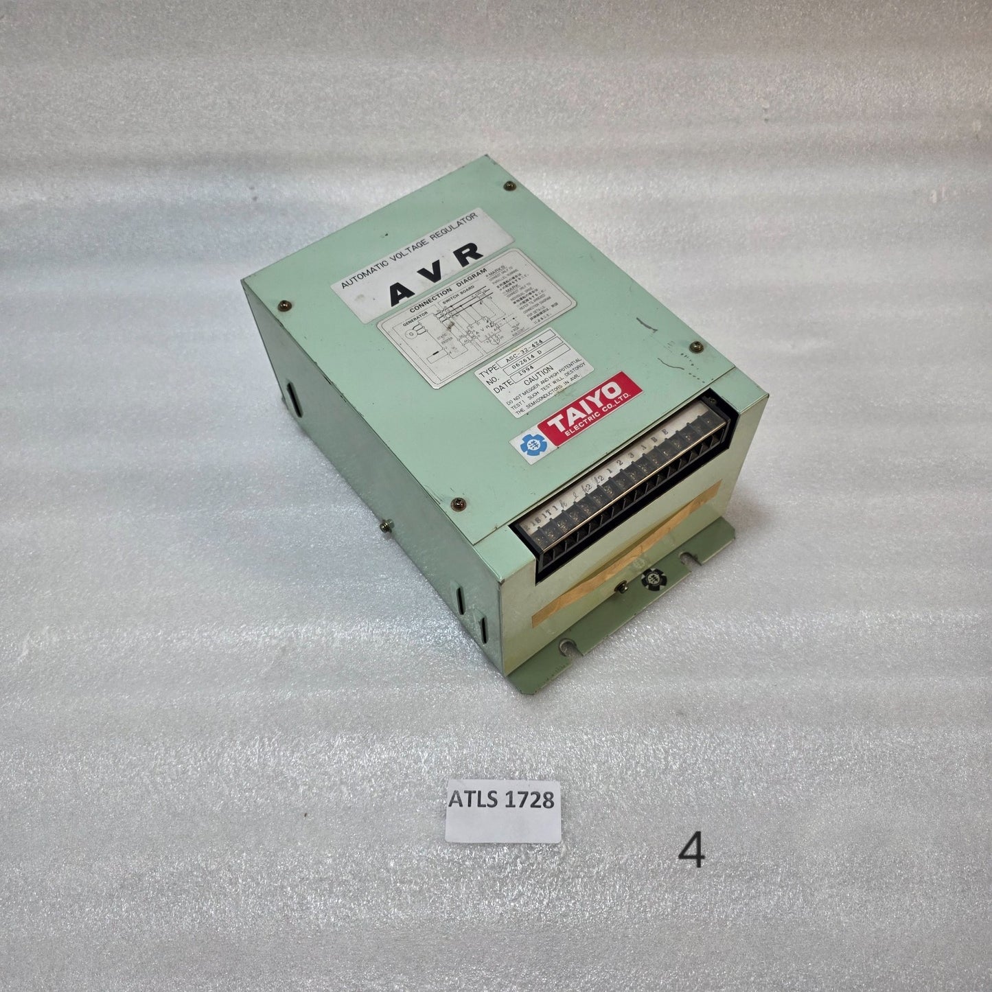 TAIYO ELECTRIC ASC-32-4Z4 AUTOMATIC VOLTAGE REGULATOR AVR | GENERATOR EXCITATION