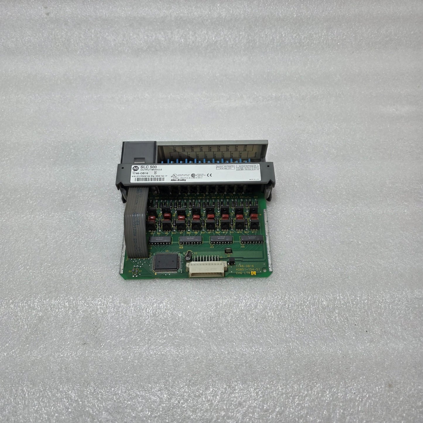 ALLEN 1746-OB16 SLC 500 DIGITAL DC OUTPUT MODULE – 16 POINT, 24V DC SINK