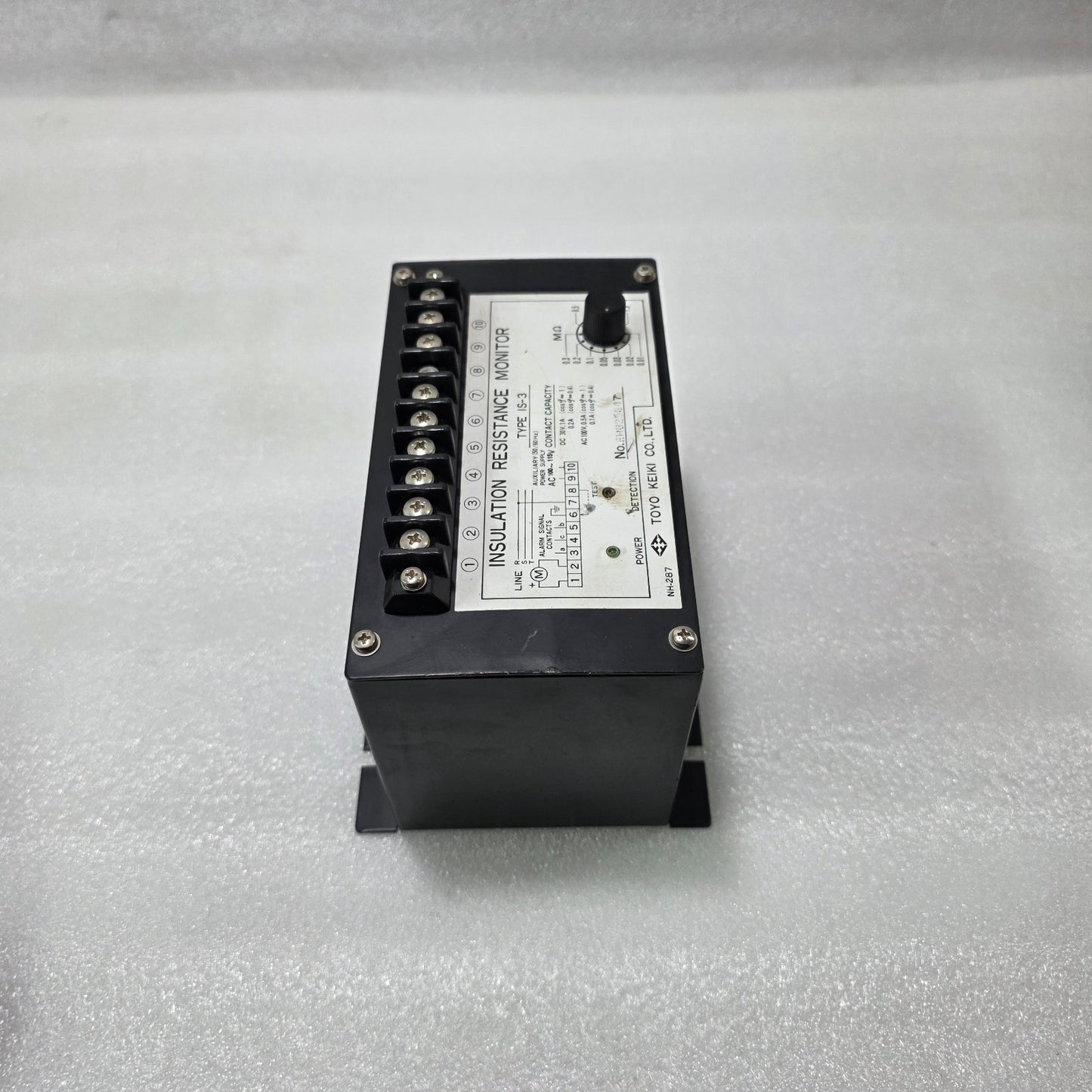 TOYO KEIKI IS-3 INSULATION RESISTANCE MONITOR | ADJUSTABLE 0.01–1.5 MΩ