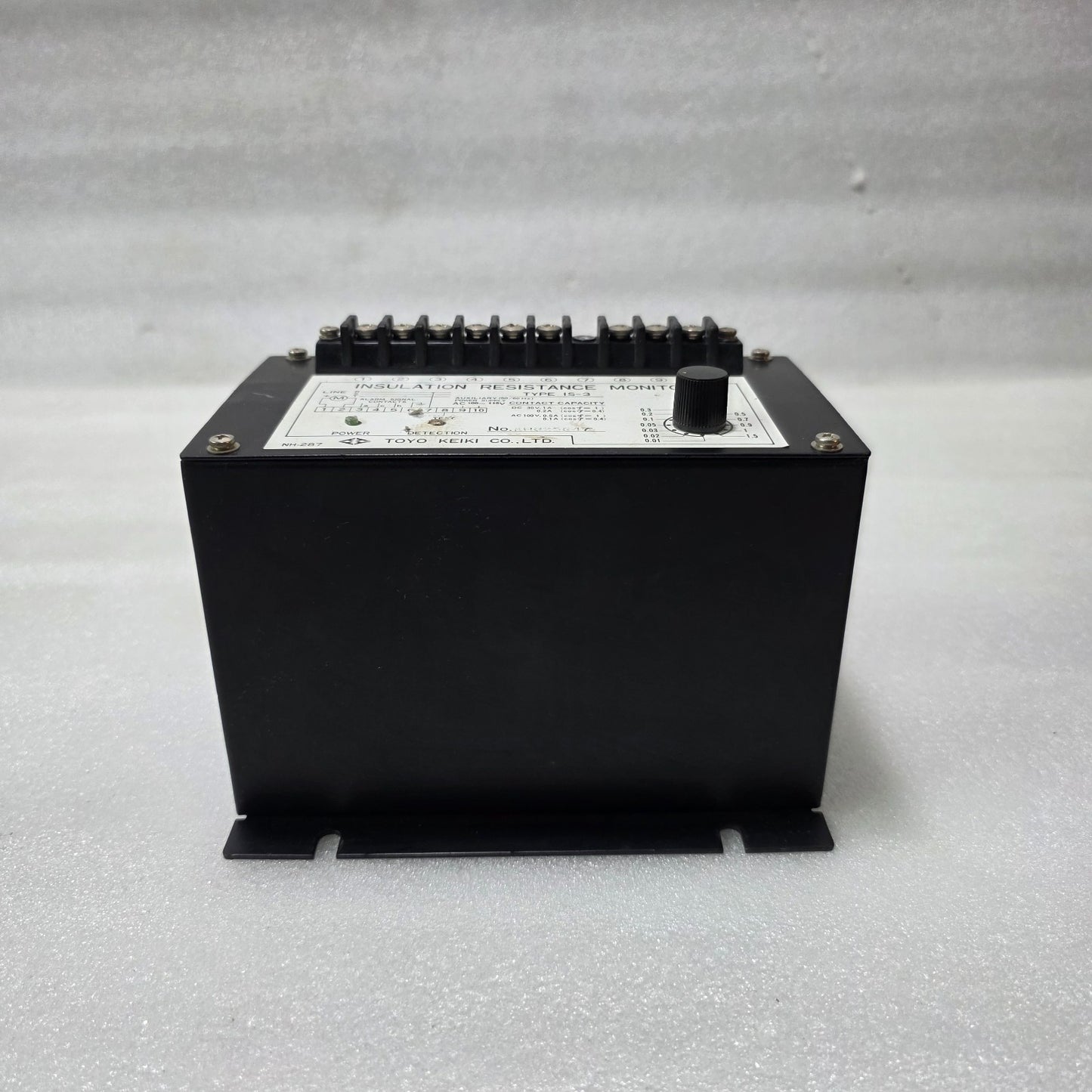 TOYO KEIKI IS-3 INSULATION RESISTANCE MONITOR | ADJUSTABLE 0.01–1.5 MΩ