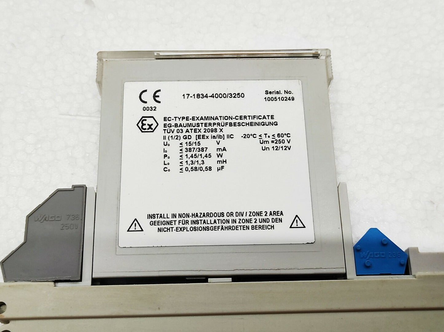 Bartec SB 3250 Process CONT.EQ DC-Double Barrier SB3250 Safety Barrier 17-1834-4