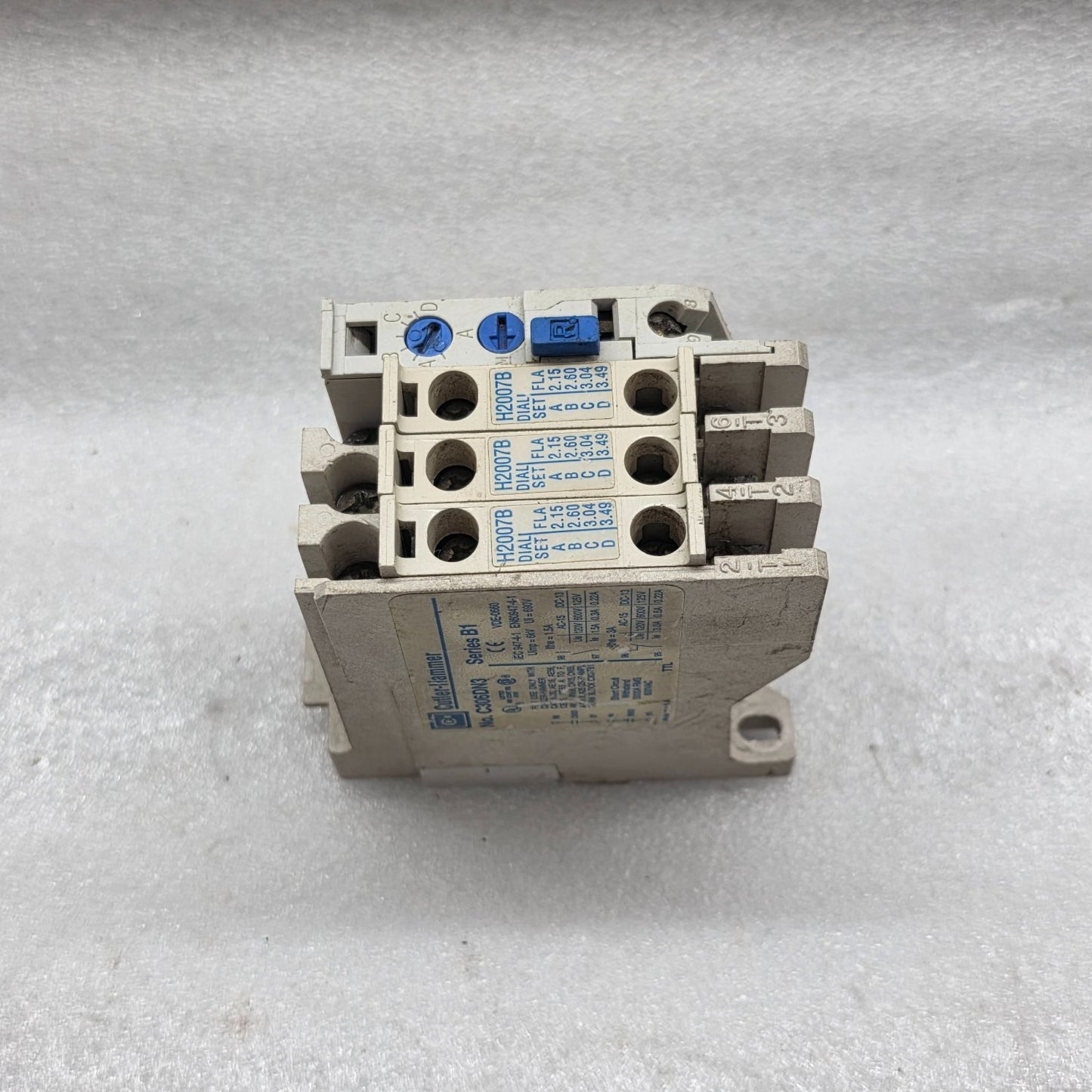 CUTLER HAMMER C306DN3 OVERLOAD RELAY H2007B