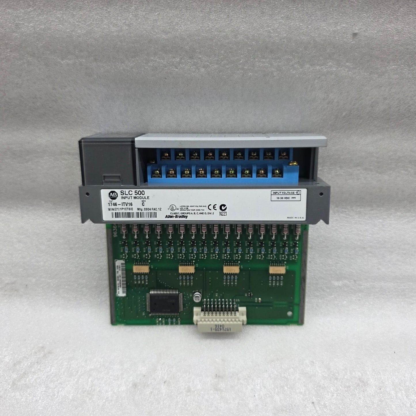 ALLEN BRADLEY CAT 1746-ITV16 SER C SLC 500 INPUT MODULE