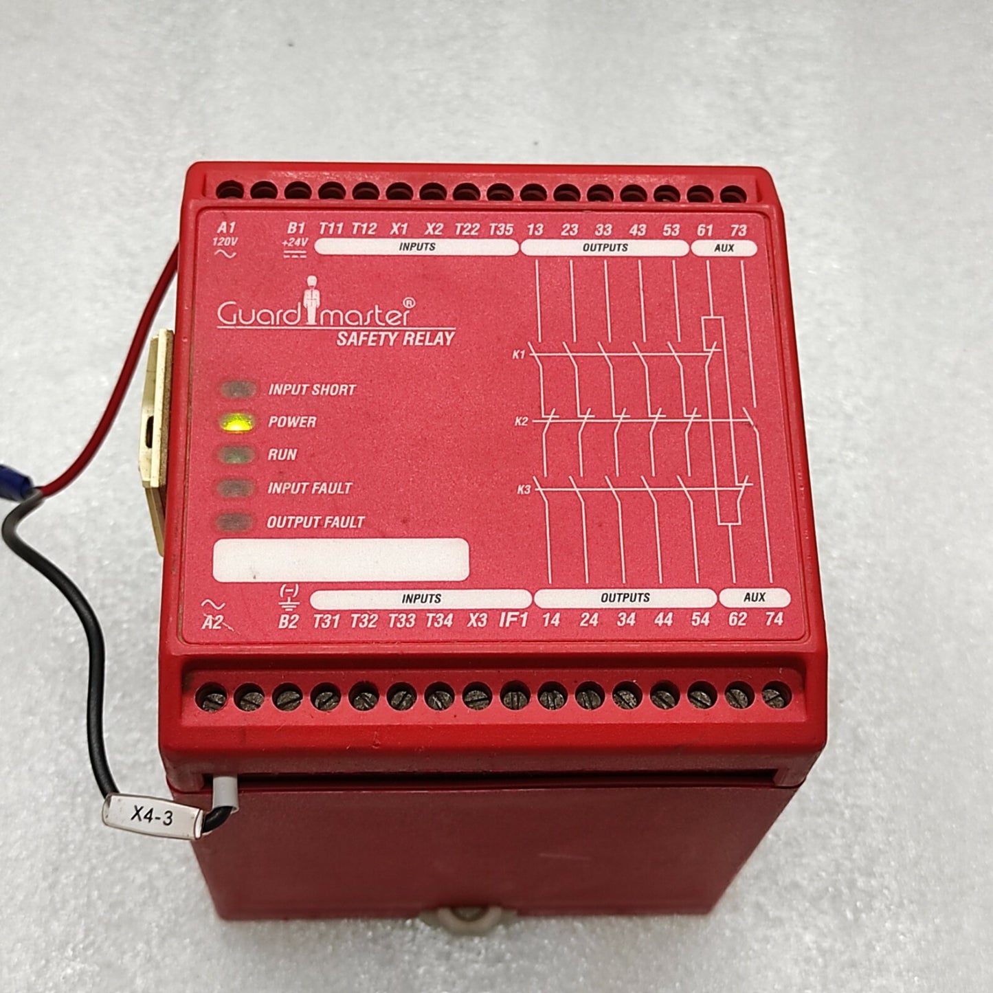 ALLEN BRADLEY 440R-ZBR520AZ1 GUARD MASTER SAFETY RELAY