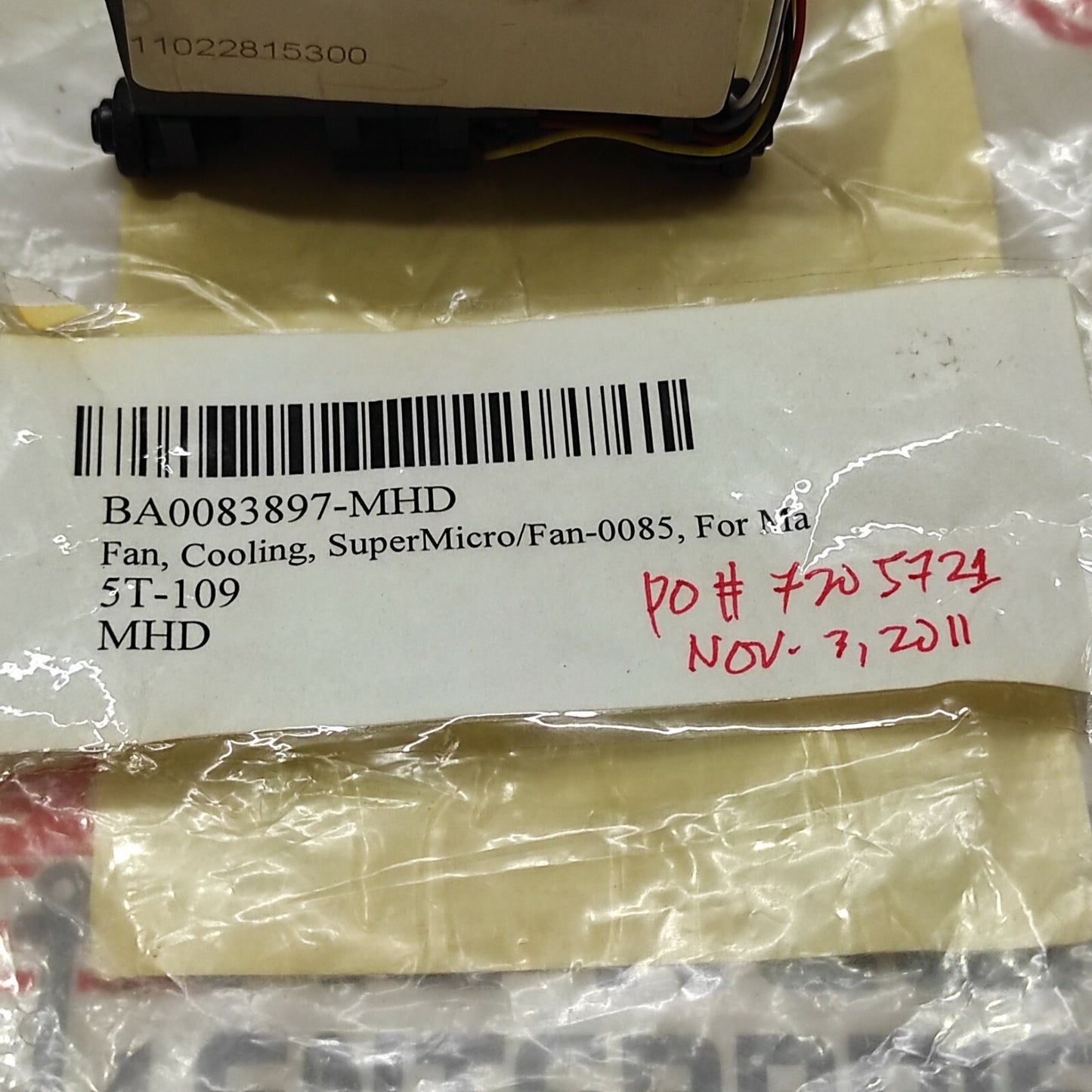 NIDEC ULTRAFLO R40W12BS4AC-52 SUPERMICRO FAN-0085L 12VDC 40X40X56 MM LOT OF 3 PC