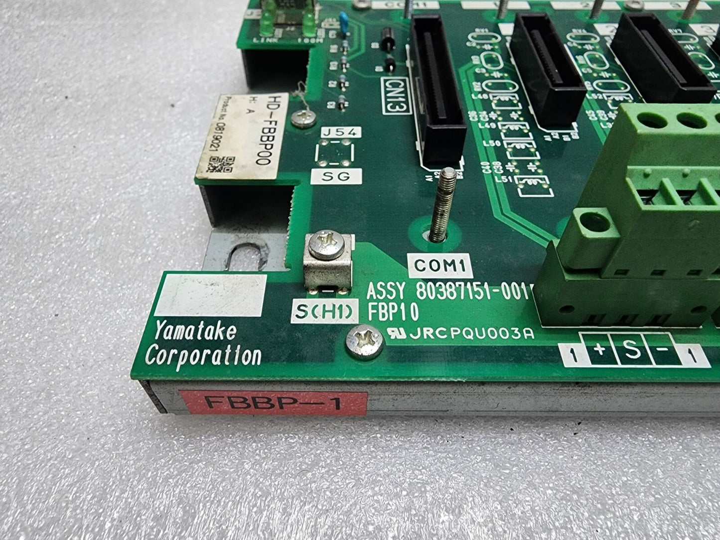 YAMATAKE CORPORATION HD-FBBP00 BOARD 0819021 ASSY 80387151-001 FBP10