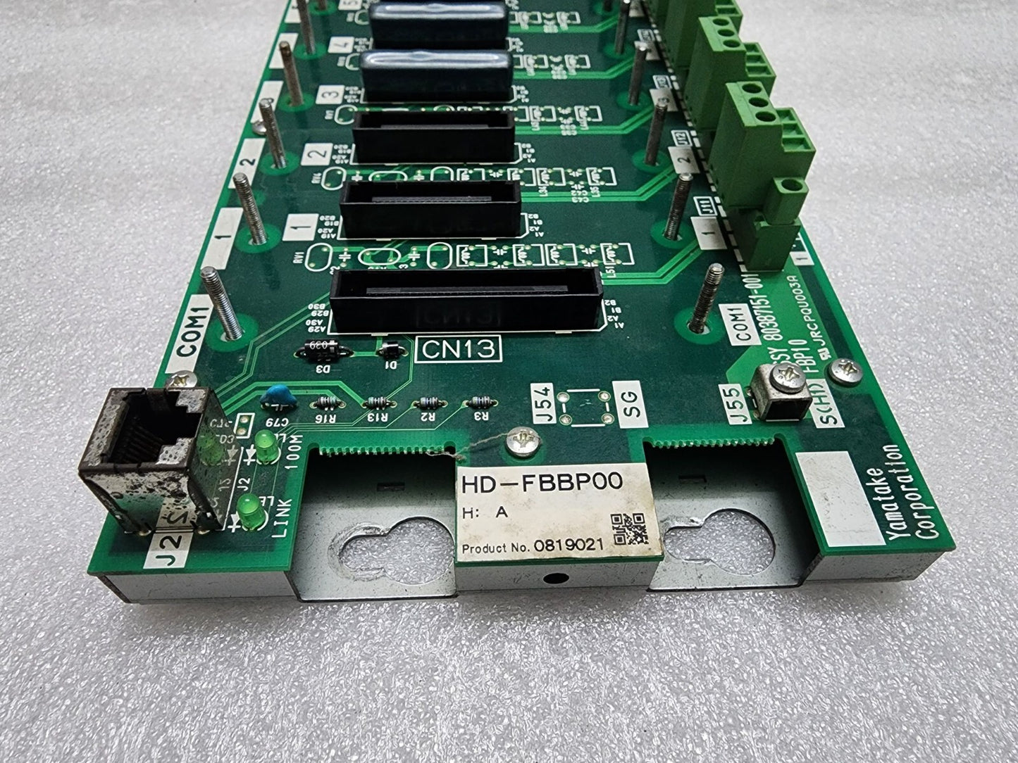 YAMATAKE CORPORATION HD-FBBP00 BOARD 0819021 ASSY 80387151-001 FBP10