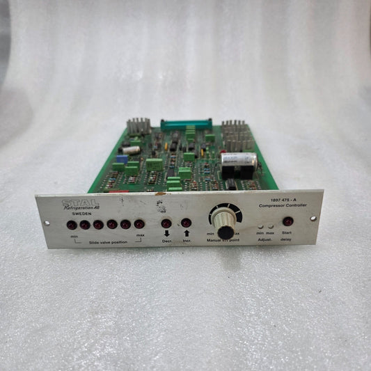 STAL REFRIGERATION AB COMPRESSOR CONTROLLER 1897 475-A SLIDE VALVE POSITION CONT