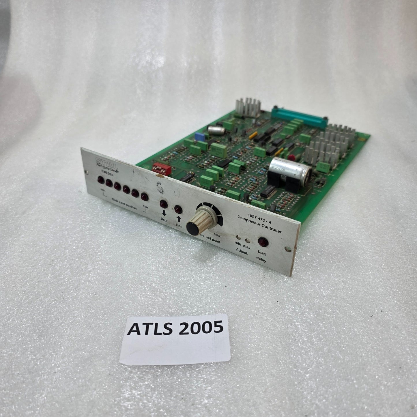 STAL REFRIGERATION AB COMPRESSOR CONTROLLER 1897 475-A SLIDE VALVE POSITION CONT