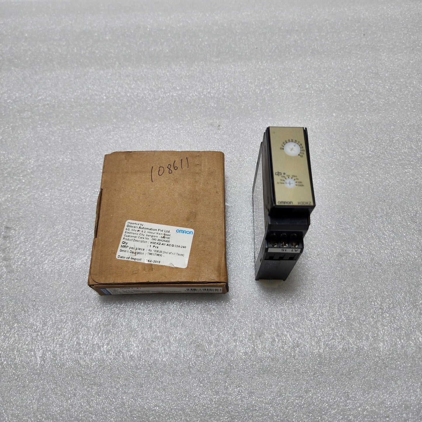 OMRON H3DKZ-A1 TIMER 0.1S-1200H 24-240V AC/DC