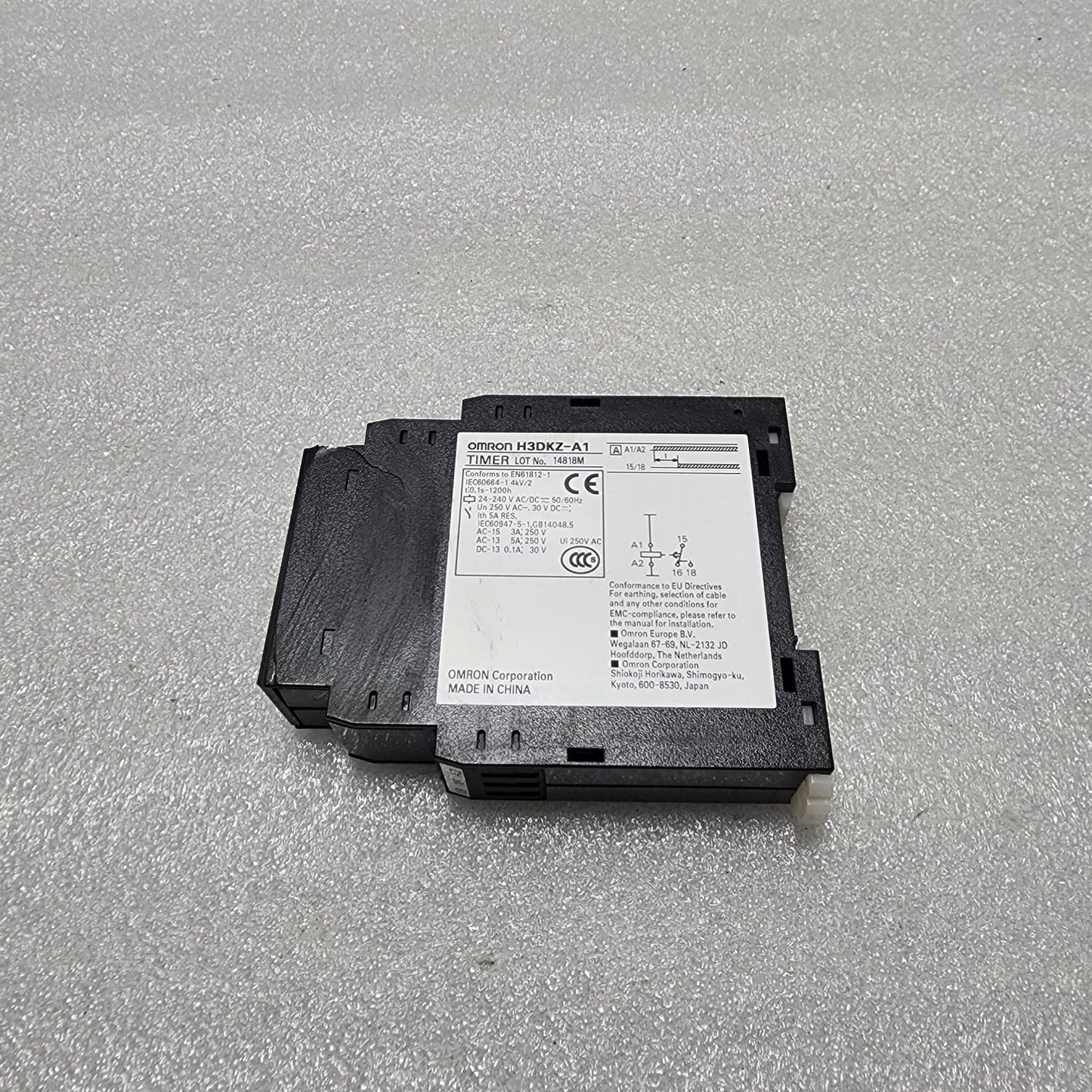 OMRON H3DKZ-A1 TIMER 0.1S-1200H 24-240V AC/DC