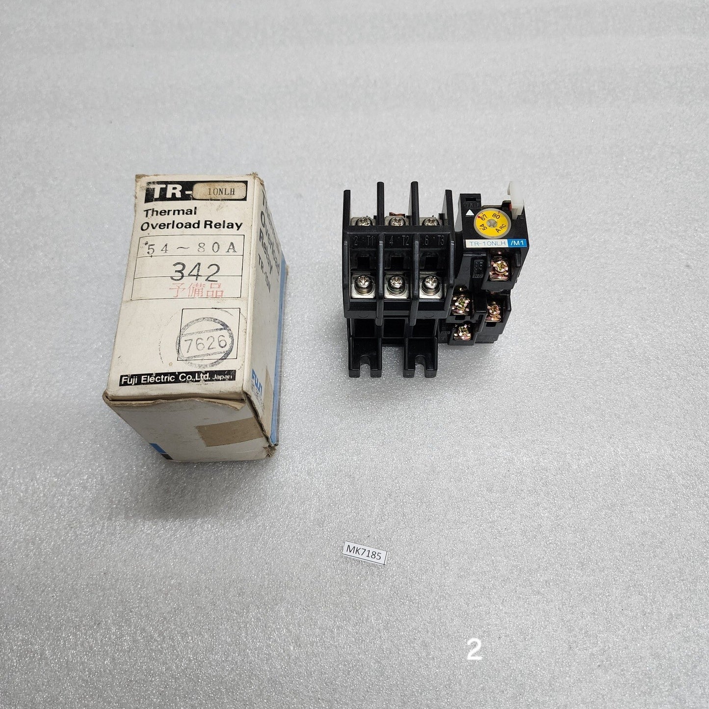FUJI ELECTRIC TR-10NLH/M1 THERMAL OVERLOAD RELAY 54-80A