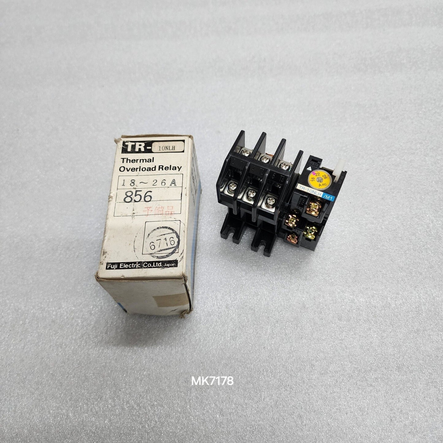 FUJI ELECTRIC TR-10NLH/M1 THERMAL OVERLOAD RELAY 18-26A