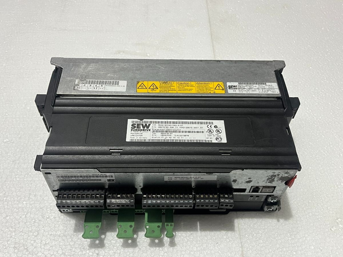 SEW EURODRIVE MDX61B0040-5A3-4-OT INVERTER DRIVE 08279780 CONTROL UNIT MDX61B-00