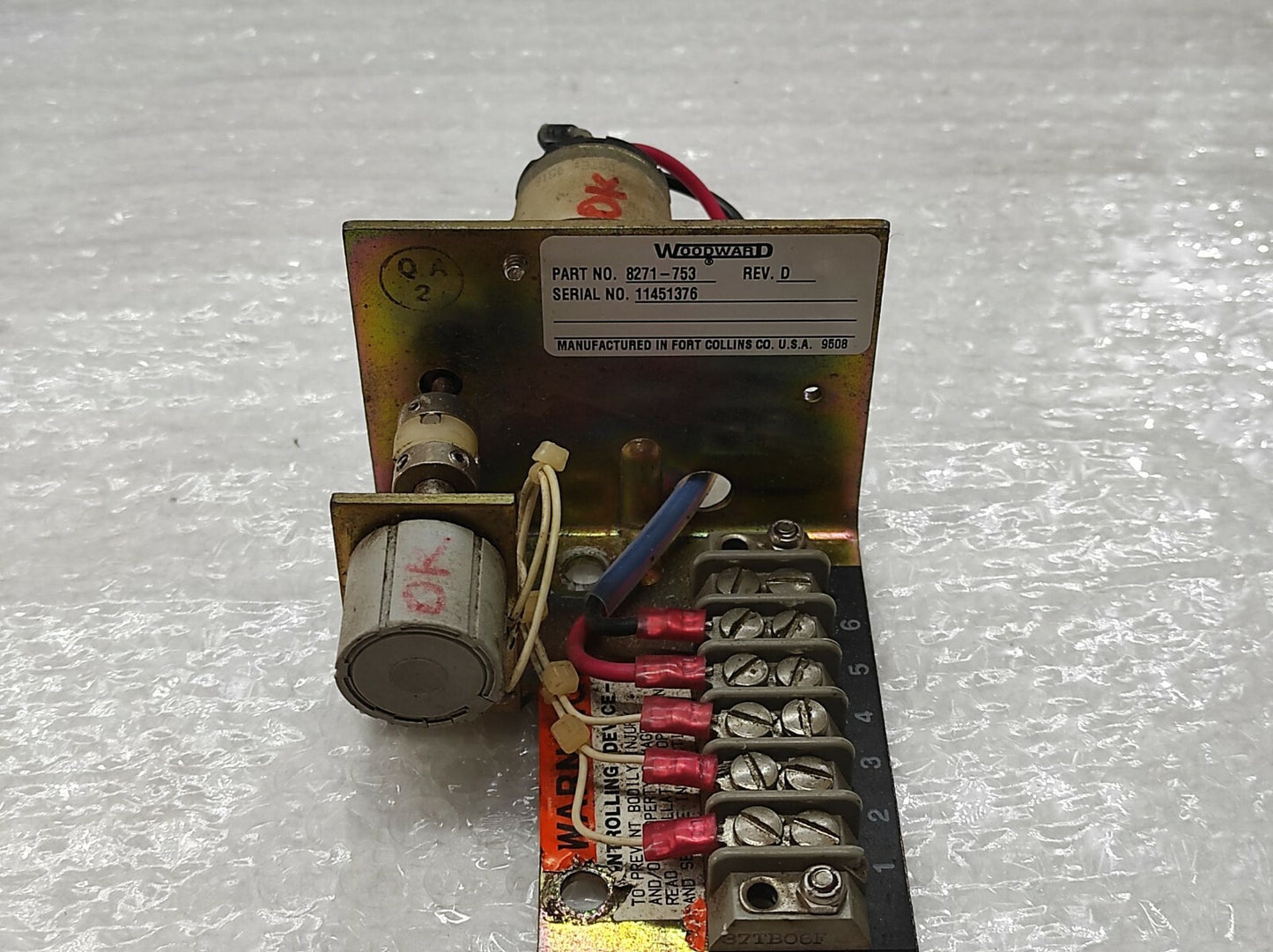 Woodward 8271-753 Potentio Meter Relay Revision D