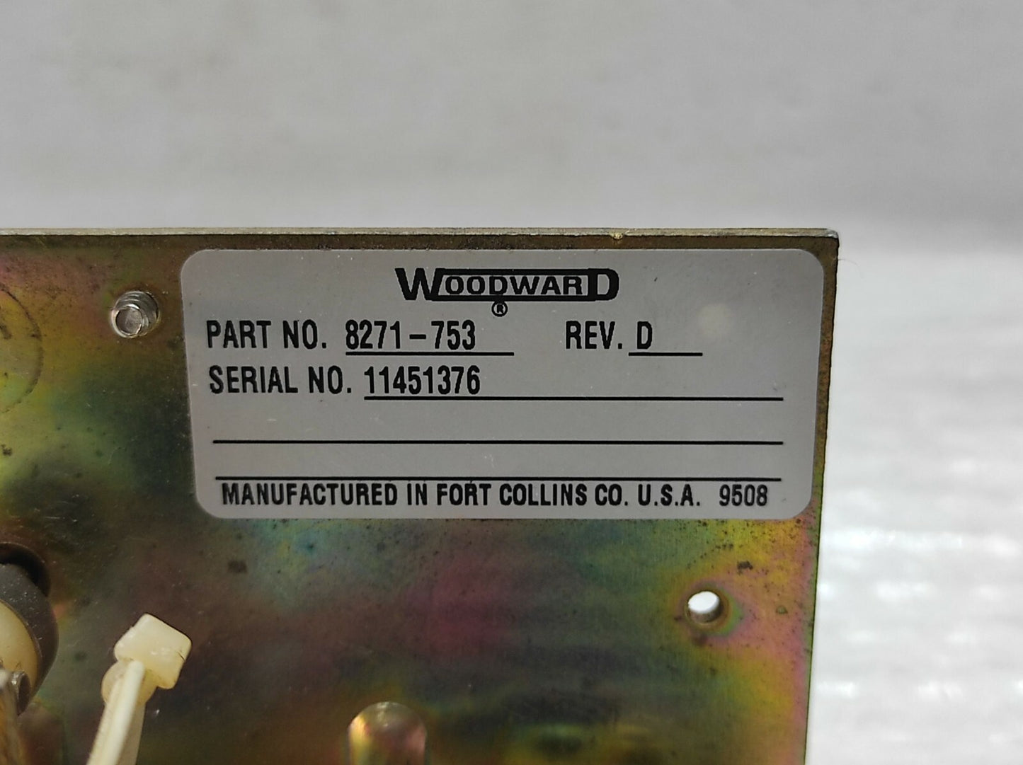 Woodward 8271-753 Potentio Meter Relay Revision D