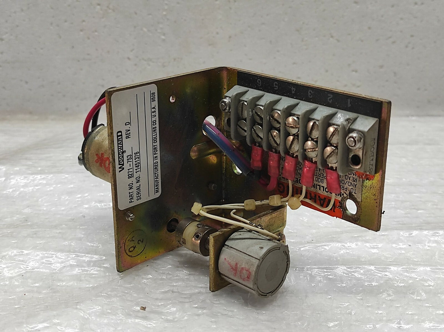 Woodward 8271-753 Potentio Meter Relay Revision D