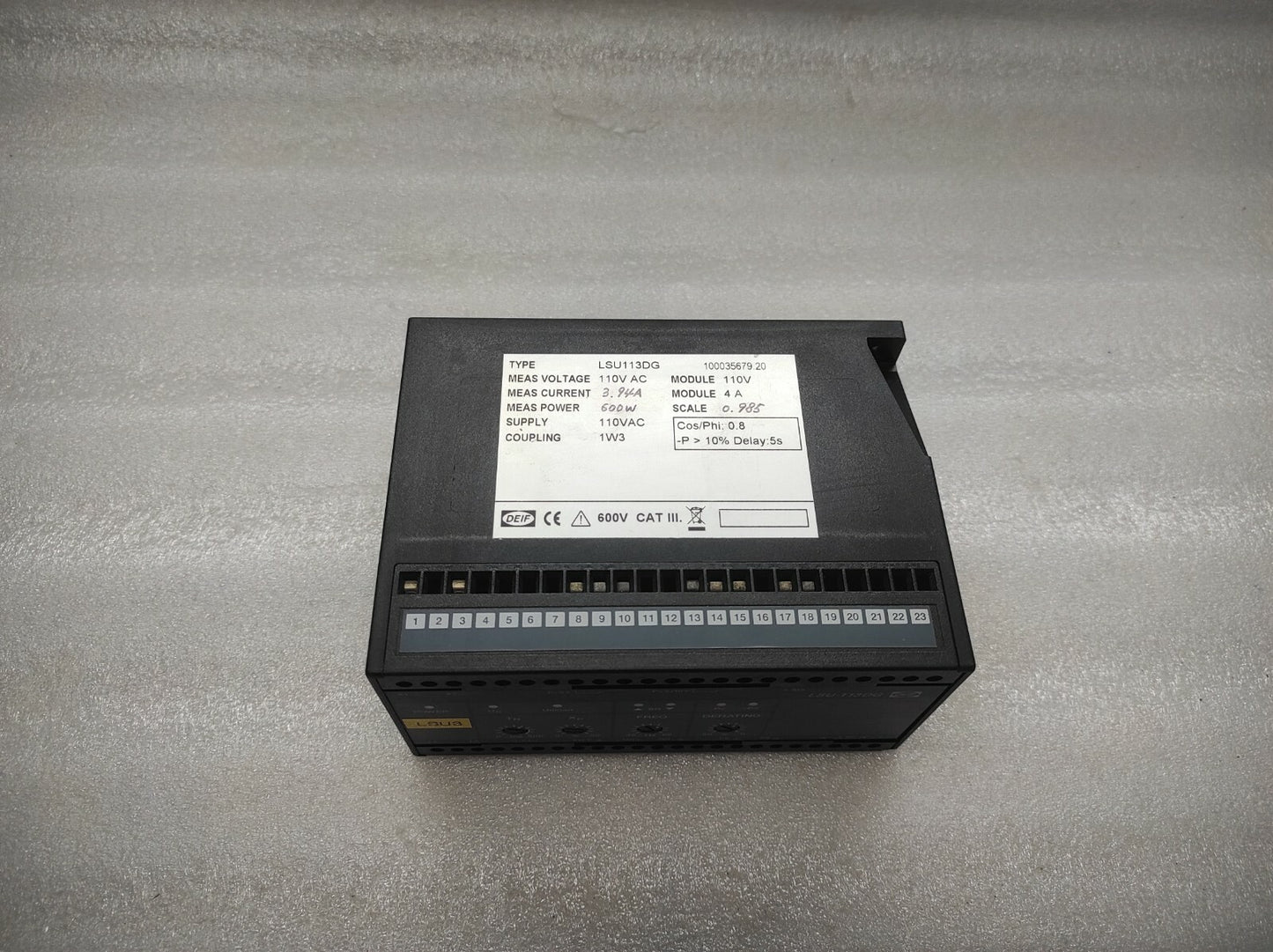 DEIF LSU-113DG LOAD SHARING UNIT 110VAC