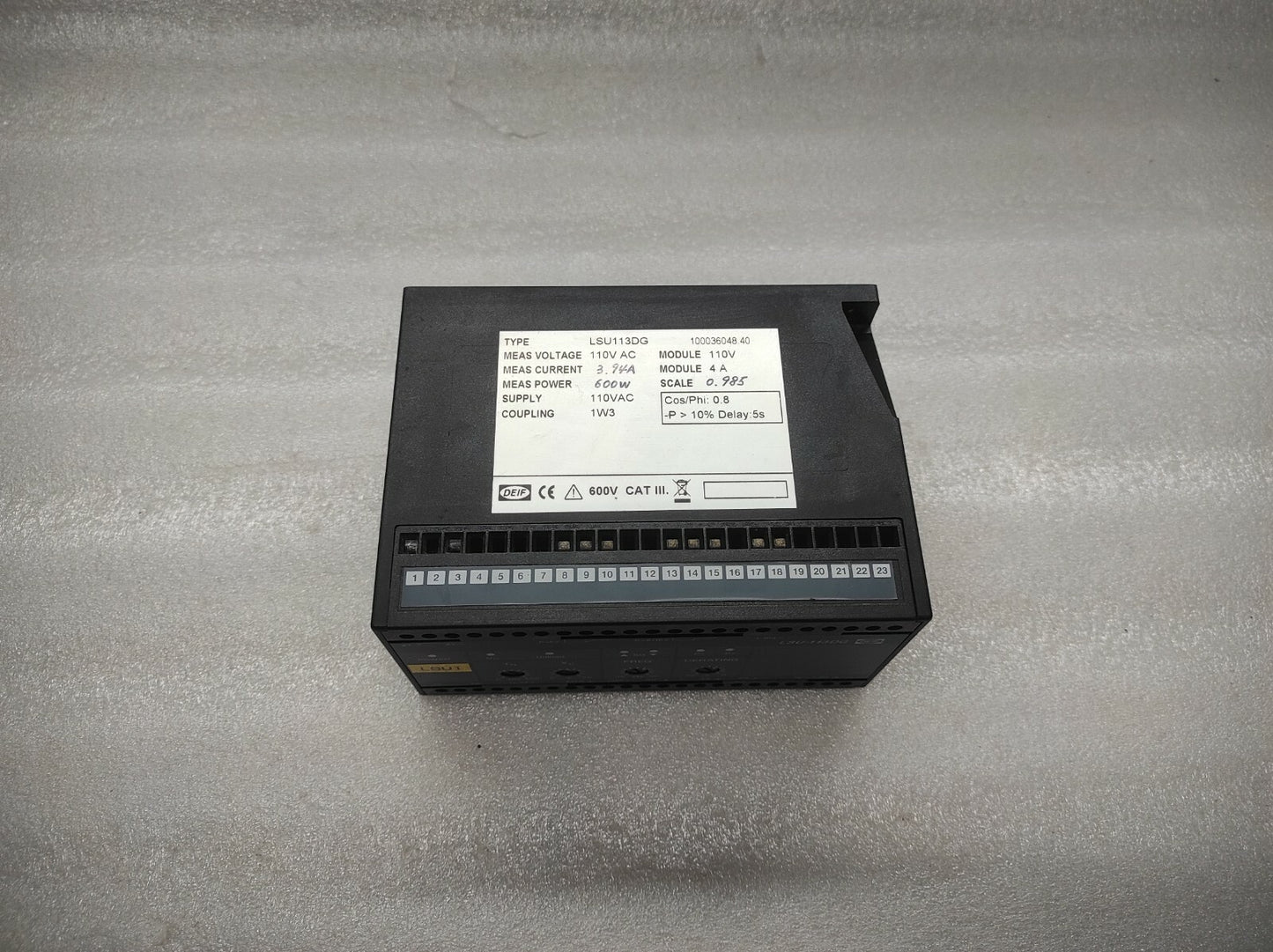 DEIF LSU-113DG LOAD SHARING UNIT 110VAC