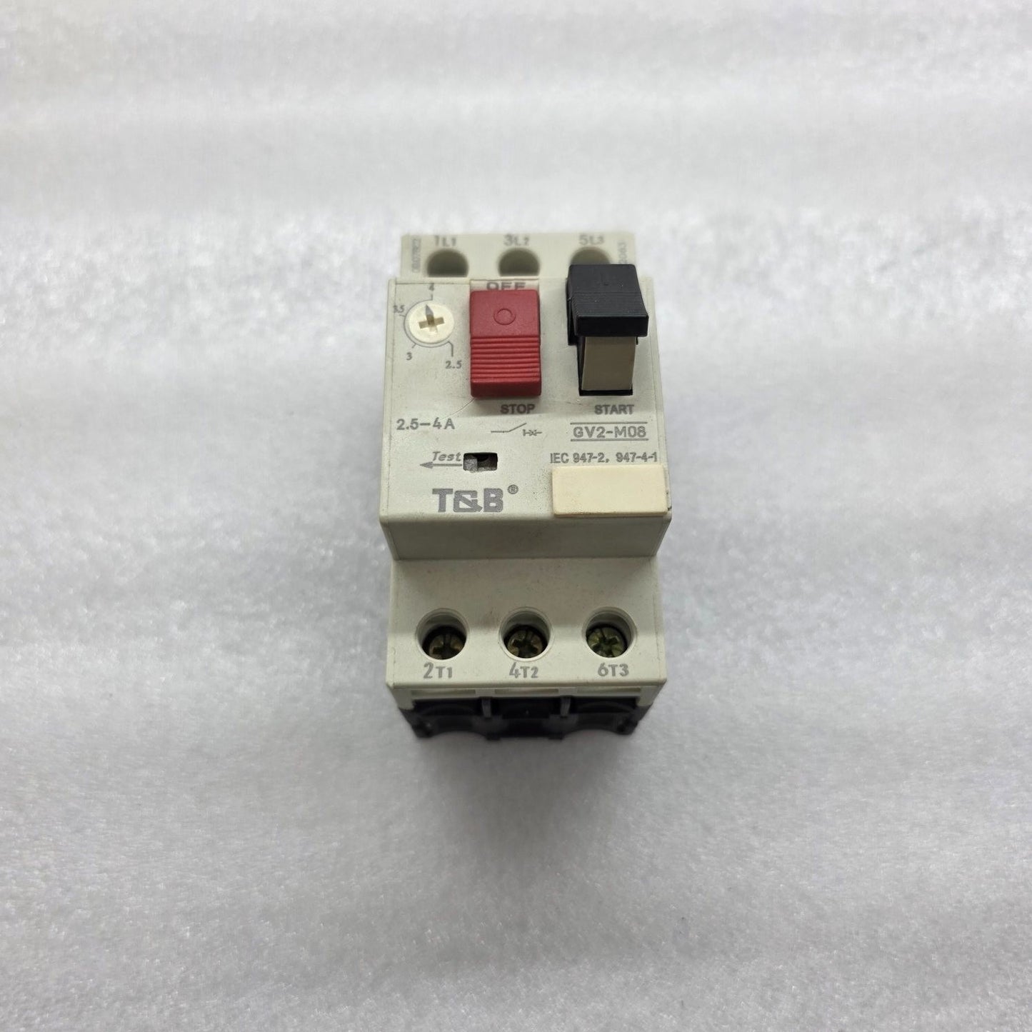 T&B GV2 M08-C MOTOR CIRCUIT BREAKER 2.5-4A