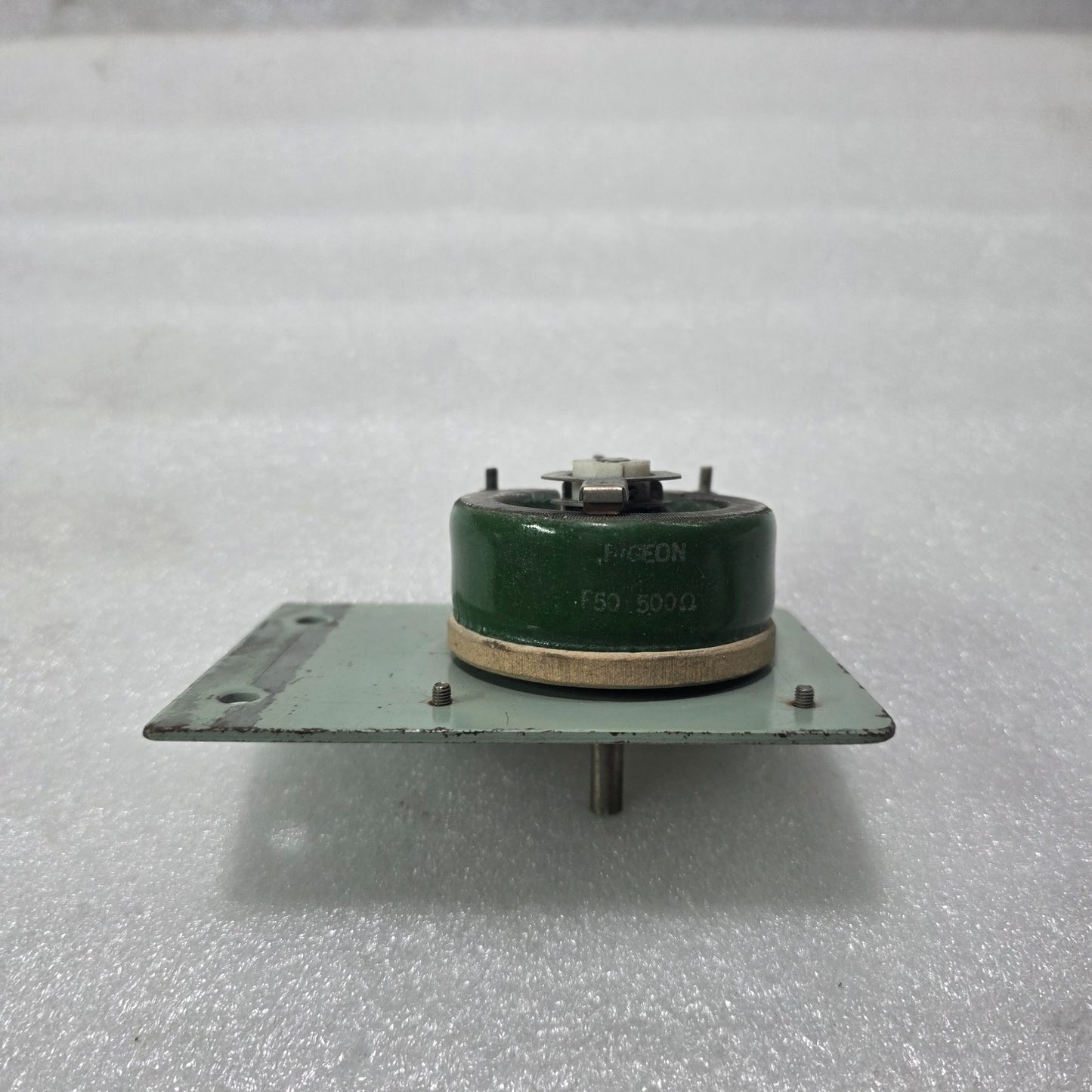 TAIYO ELECTRIC PIGEON F50 500Ω WIRE WOUND RHEOSTAT PANEL MOUNT VARIABLE RESISTOR