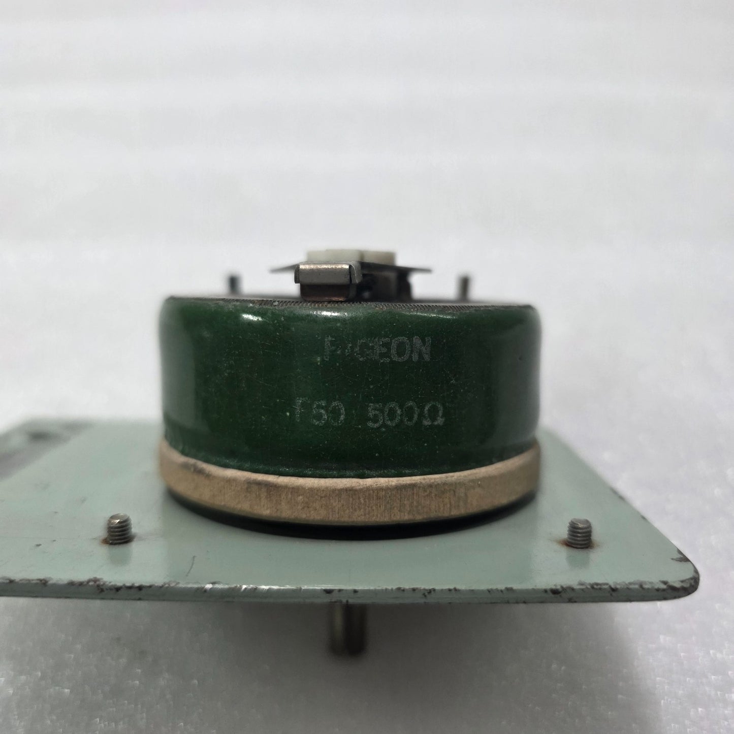 TAIYO ELECTRIC PIGEON F50 500Ω WIRE WOUND RHEOSTAT PANEL MOUNT VARIABLE RESISTOR