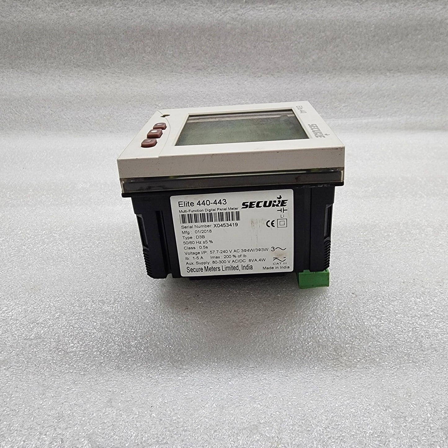 SECURE ELITE 440-443 MULTI-FUNCTION DIGITAL PANEL METER 80-300V AC/DC