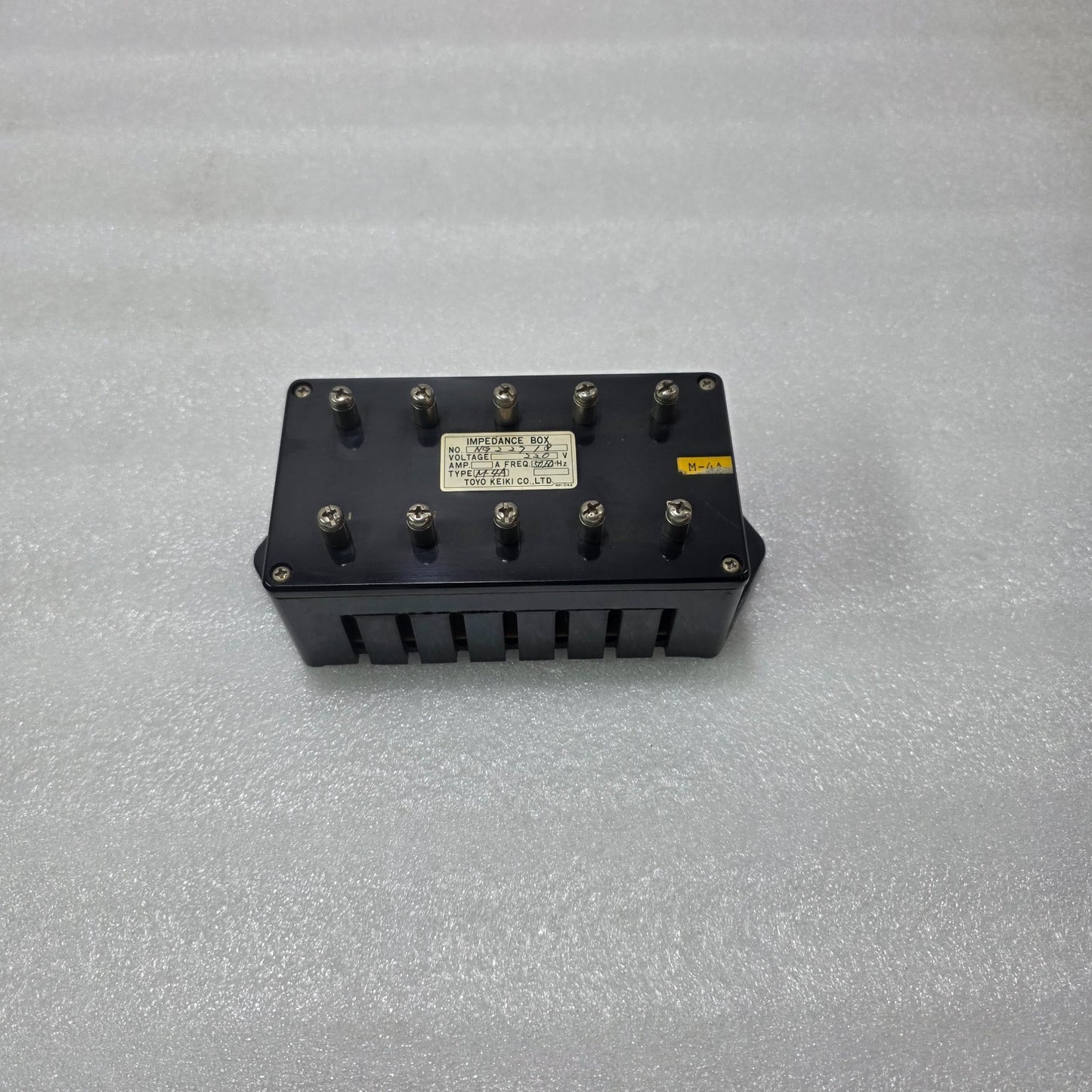 TOYO KEIKI IMPEDANCE BOX TYPE M-4A – 220V 50/60HZ