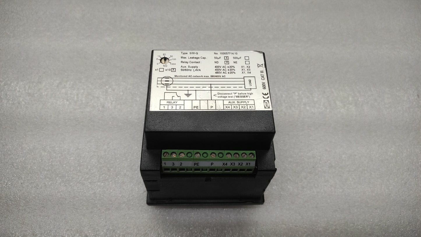 DEIF SIM-Q MEGA-OHM METER 100057714.10 400-480V 1200024118B