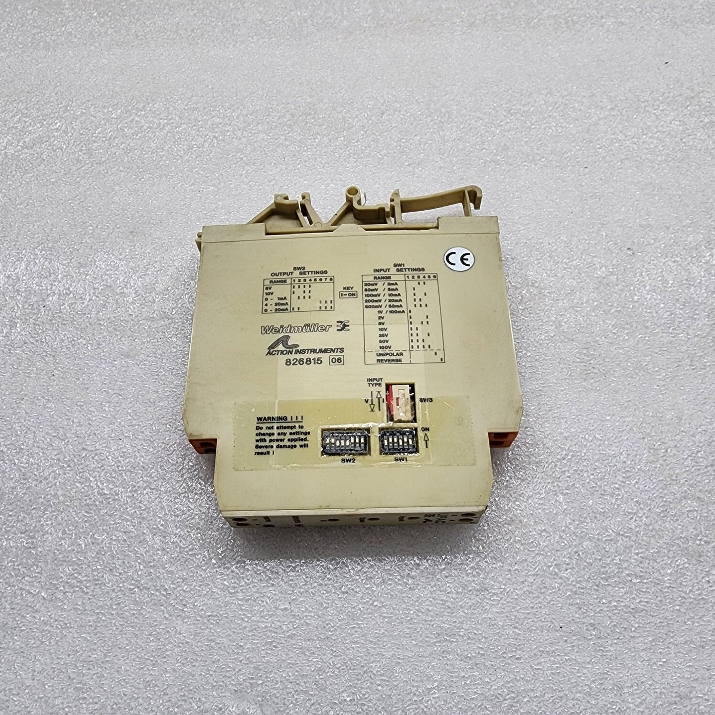 WEIDMULLER UPAC ANALOG DC ULTRA SLIMPAK 826815-06