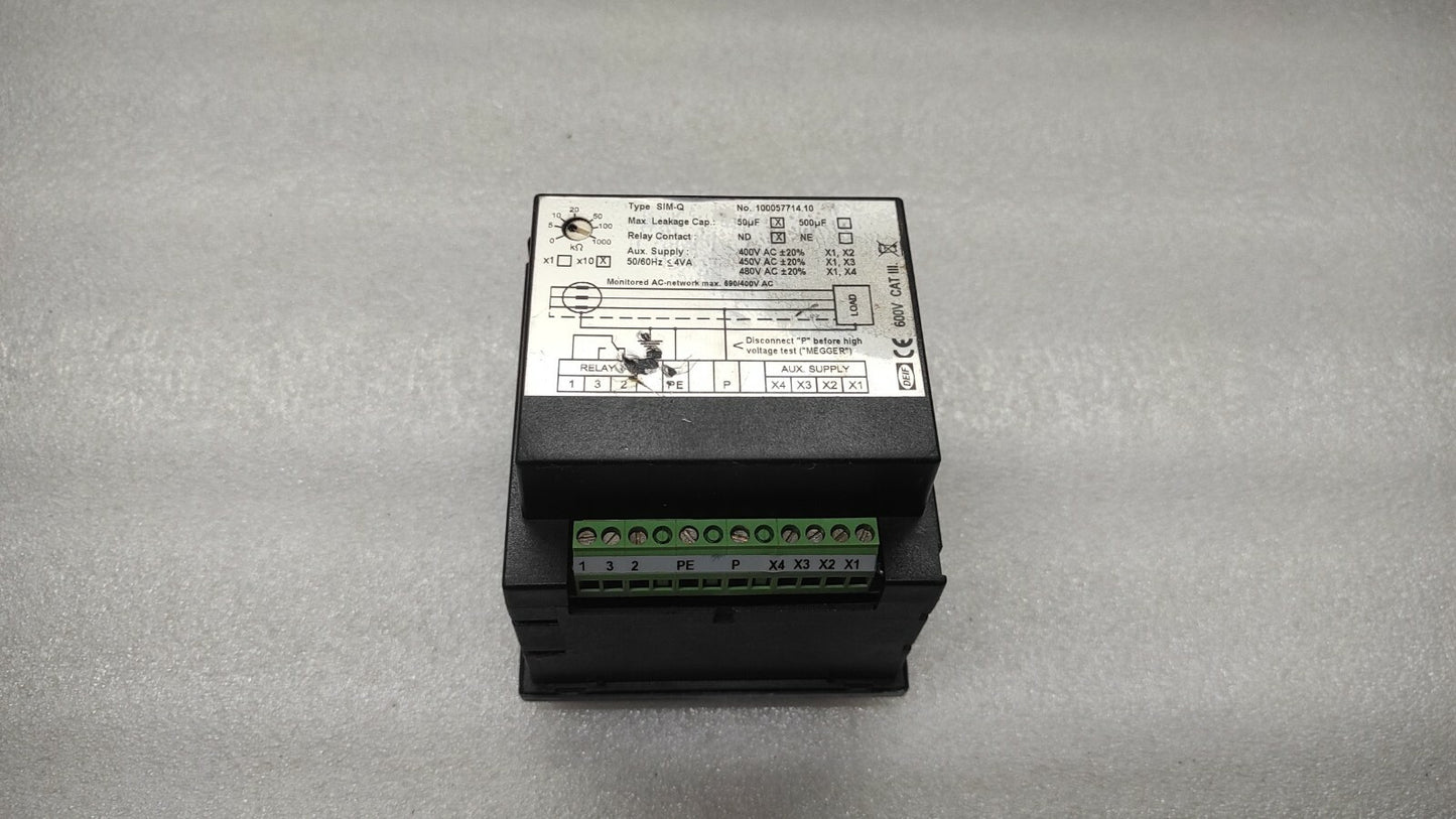 DEIF SIM-Q MEGA OHM METER 100057714.10 400-480V 1200024118B