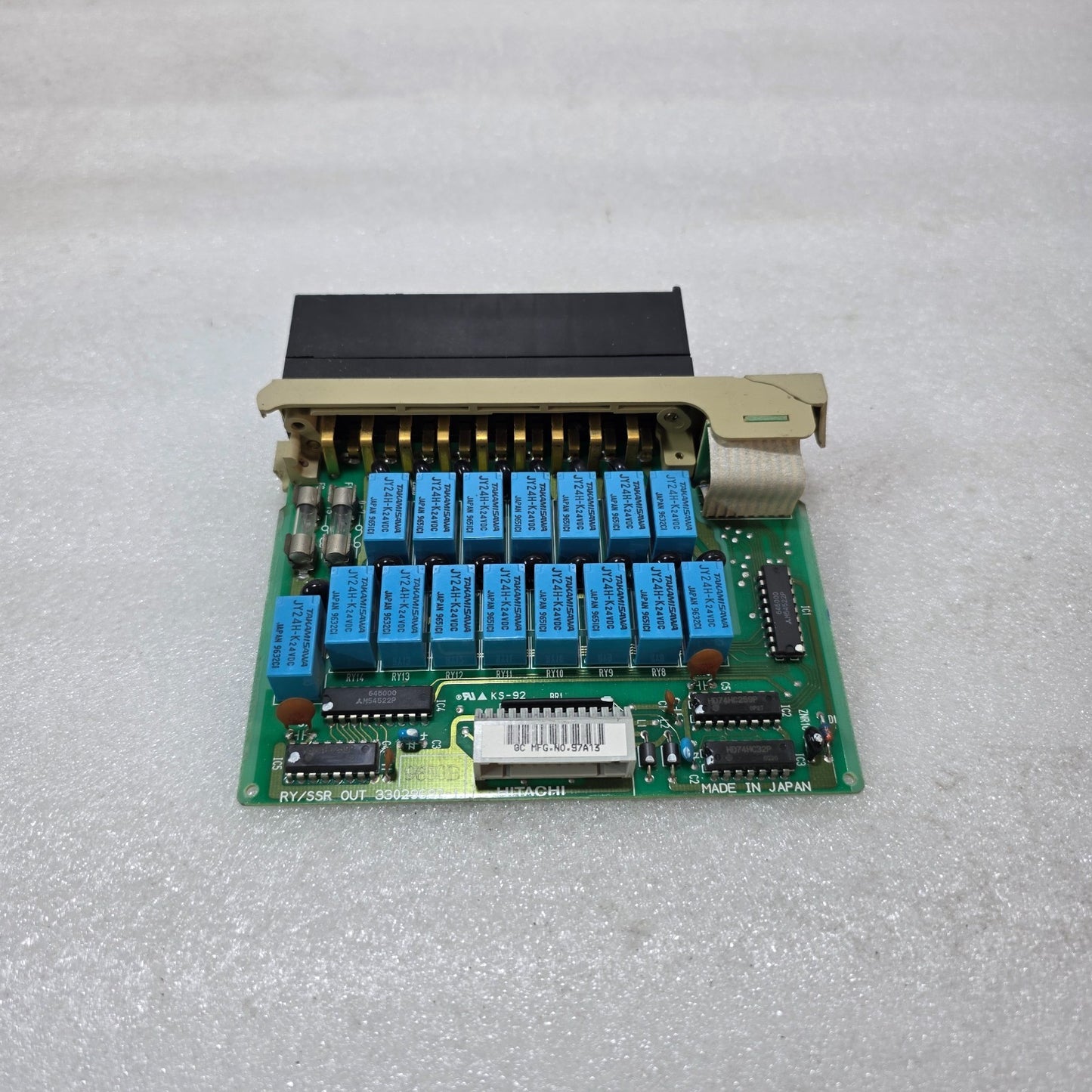 HITACHI RY/SSR OUTPUT MODULE 33029692-1 | POM-RBH PLC RELAY/SSR OUTPUT BOARD | M