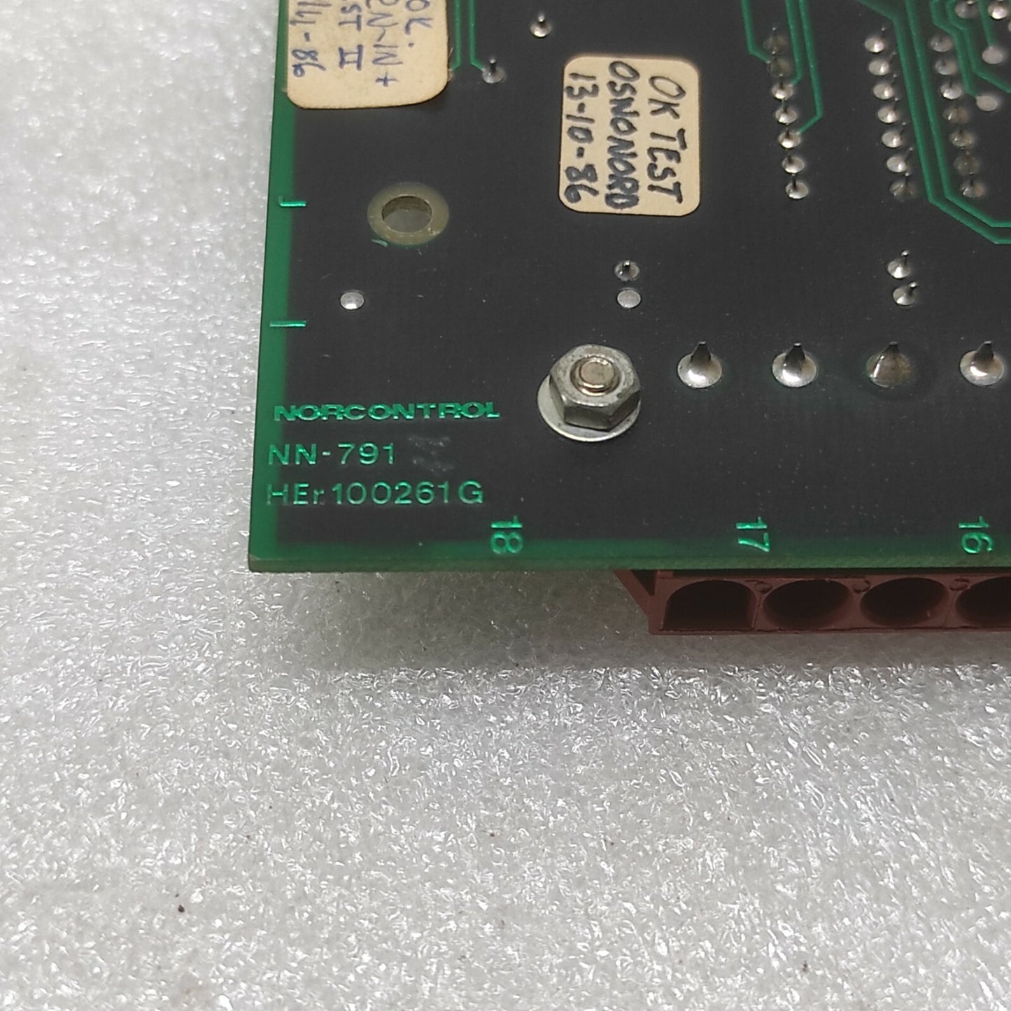 NOR CONTROL NN-791 I/O PROCESSOR CARD NN791.10 HER100261G