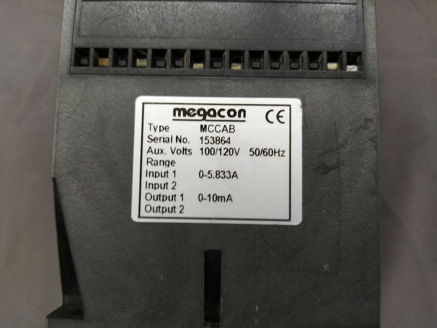 Megacon MCCAB Current Transducer 100/120V AC