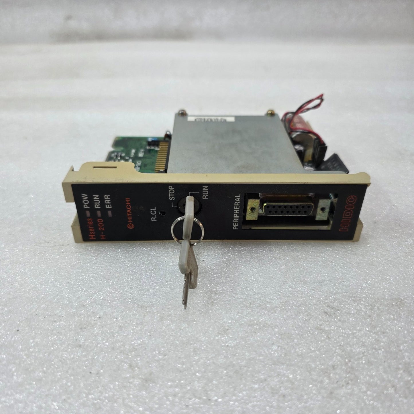 HITACHI H-SERIES H-200 PLC CPU MODULE CPU-02H | 33021457-3 | INDUSTRIAL CONTROL