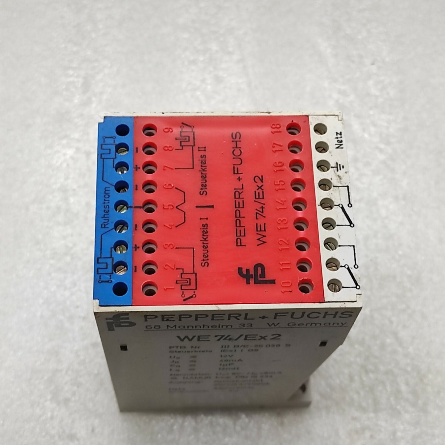 PEPPERL + FUCHS WE74/EX2 SWITCH AMPLIFIER