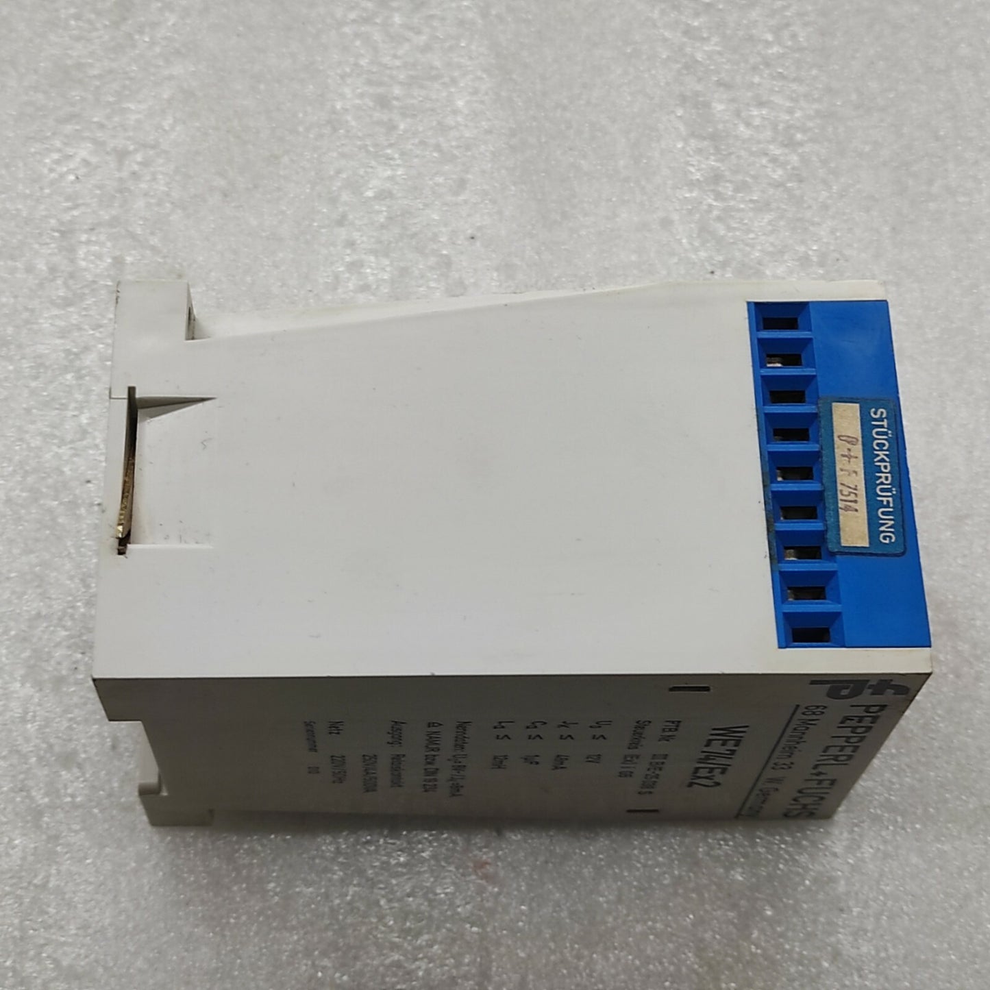 PEPPERL + FUCHS WE74/EX2 SWITCH AMPLIFIER