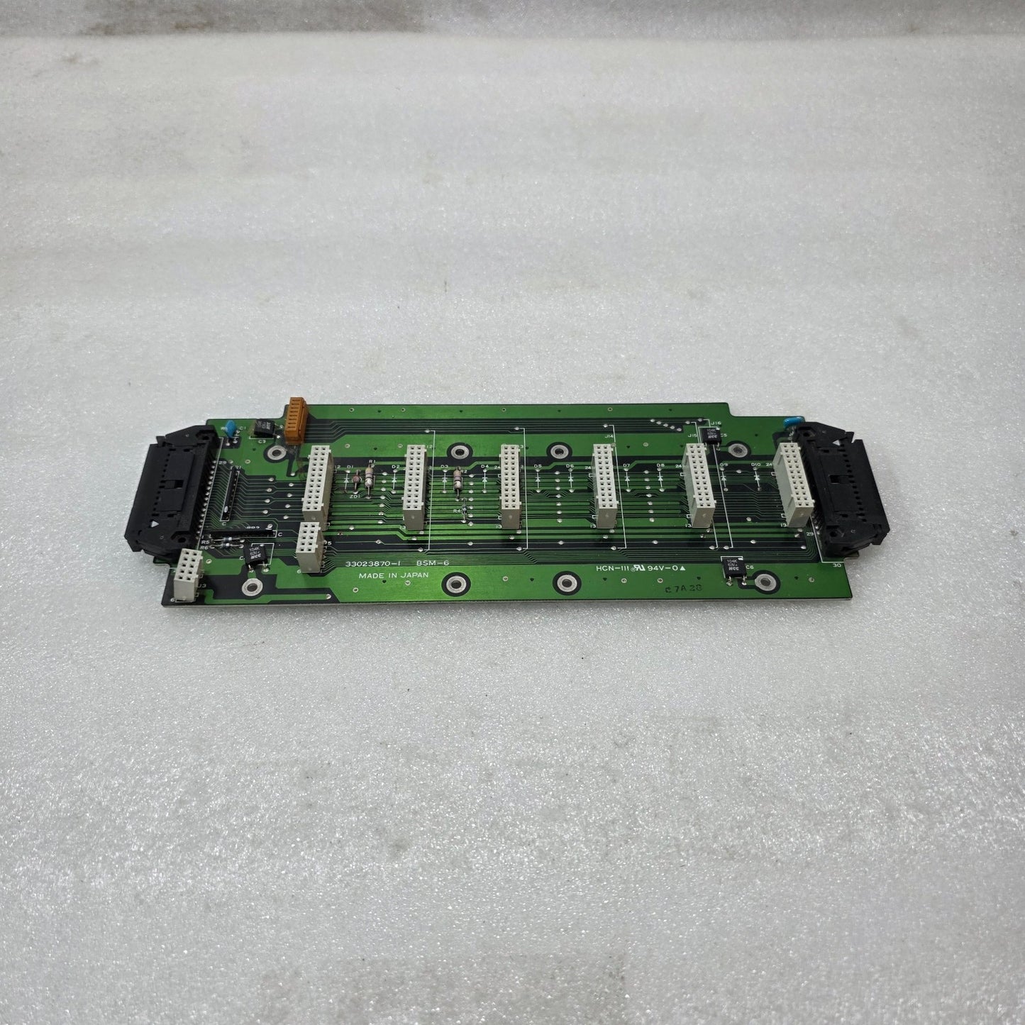 HITACHI BSM-6 BACKPLANE PCB BOARD 33023870-1 | INDUSTRIAL PLC SLOT RACK INTERFAC