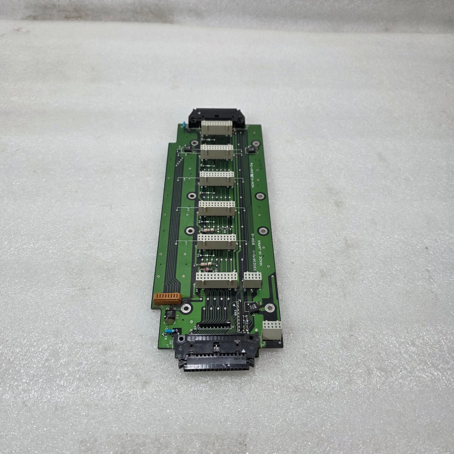 HITACHI BSM-6 BACKPLANE PCB BOARD 33023870-1 | INDUSTRIAL PLC SLOT RACK INTERFAC