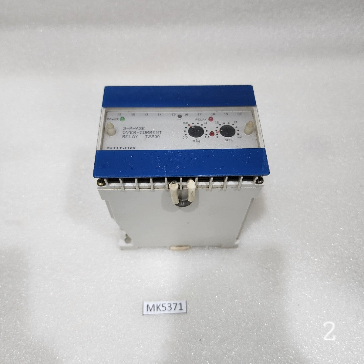 SELCO T2200-18 3-PH OVERCURRENT RELAY 100-110VAC