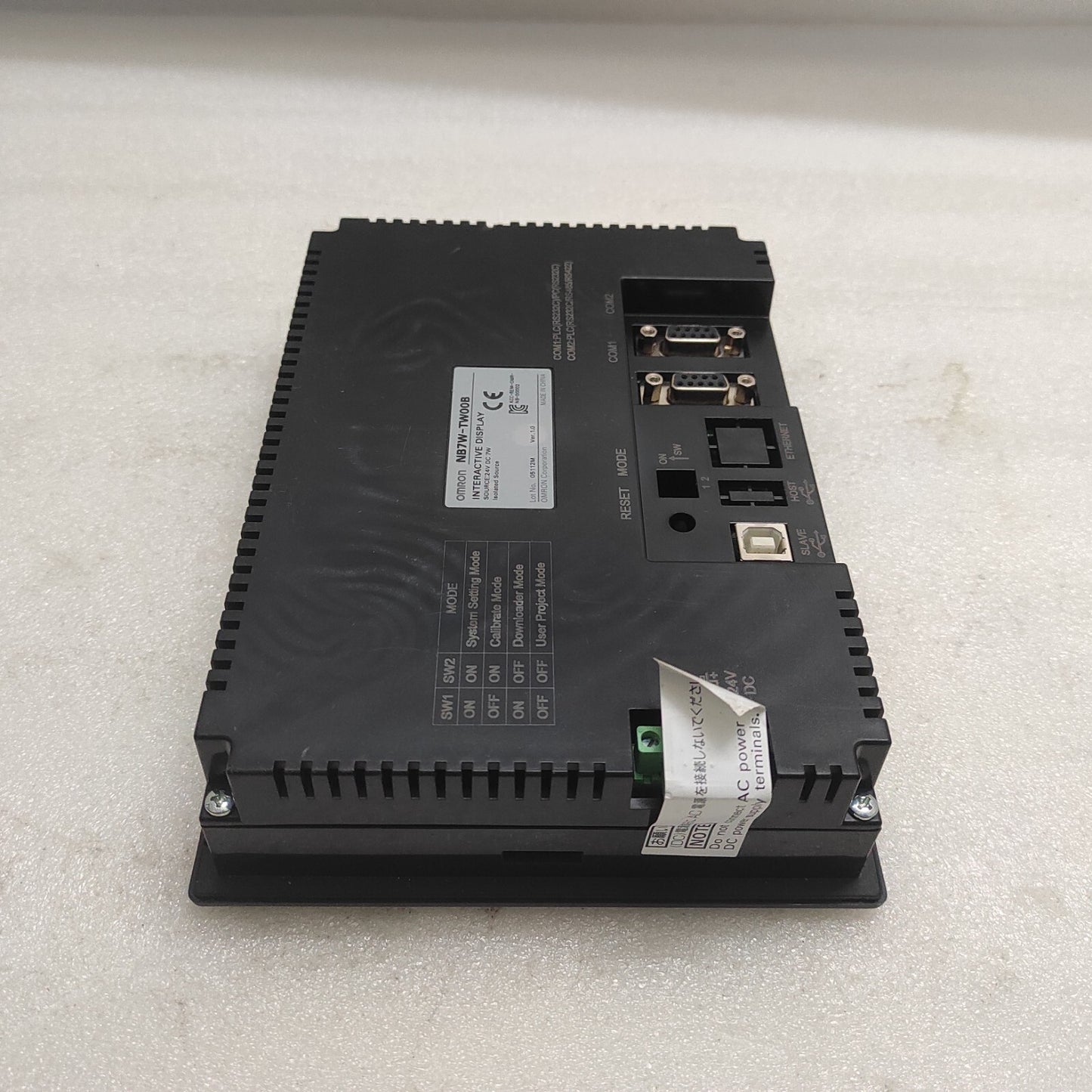 OMRON NB7W-TW00 INTERACTIVE DISPLAY 24VDC NB7W