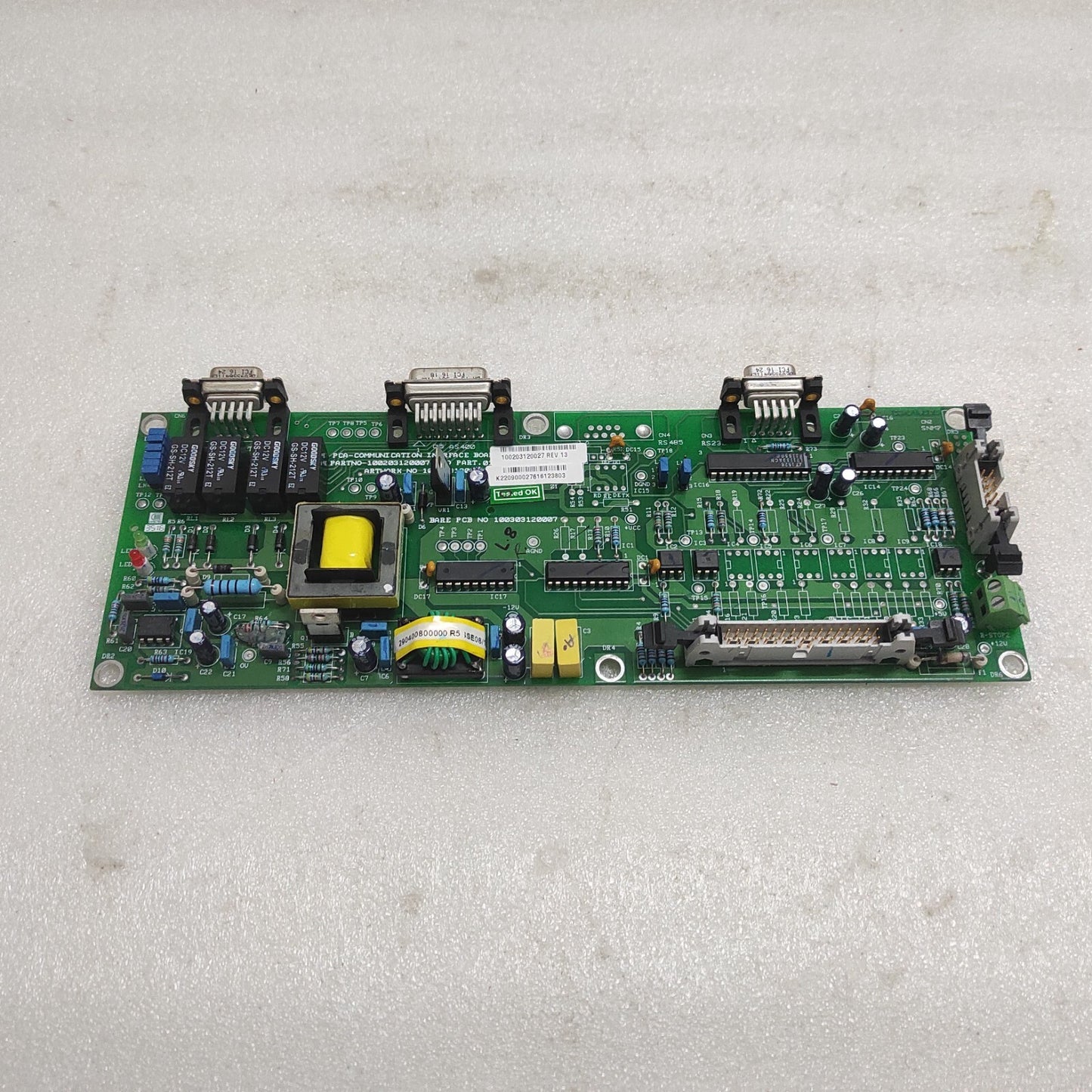 EMERSON LIEBERT COMMUNICATION KIT 100203120007 PCA INTERFACE BOARD 100203120027