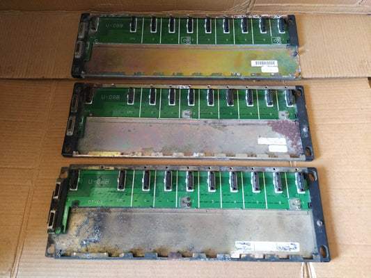 LOT OF 3 X PLC DIRECT 8906 U-08B 9 SLOT BASE LOT OF 3