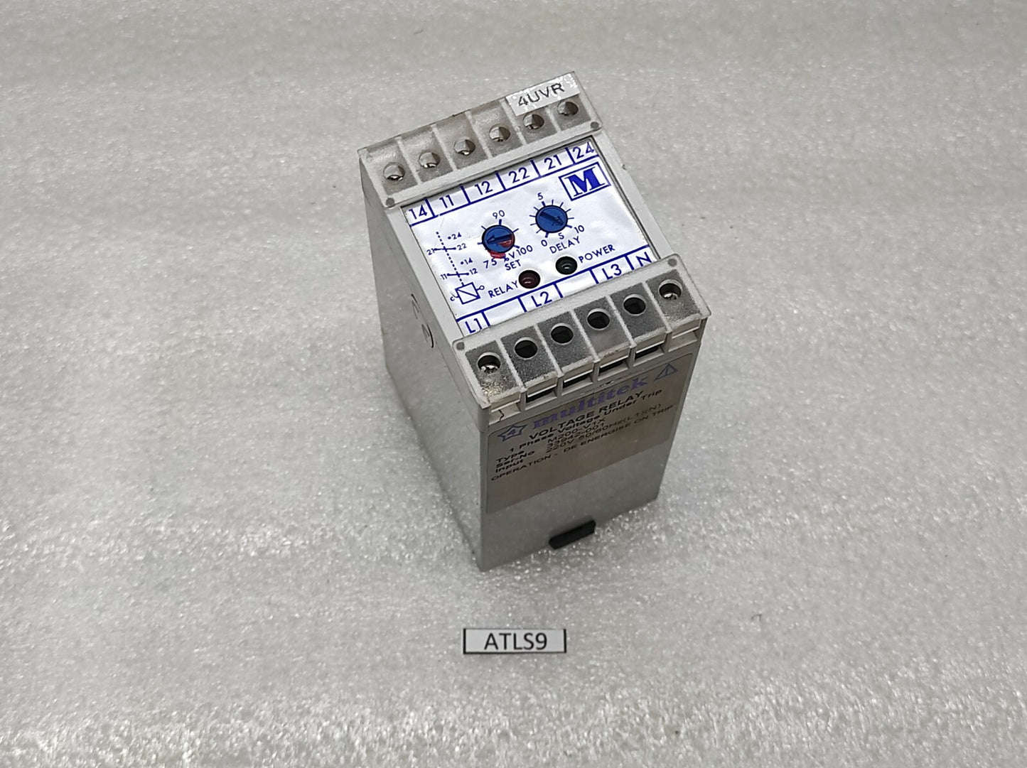 MULTITEK M200-V1X VOLTAGE RELAY 1-PH VOLTAGE UNDER TRIP 220V