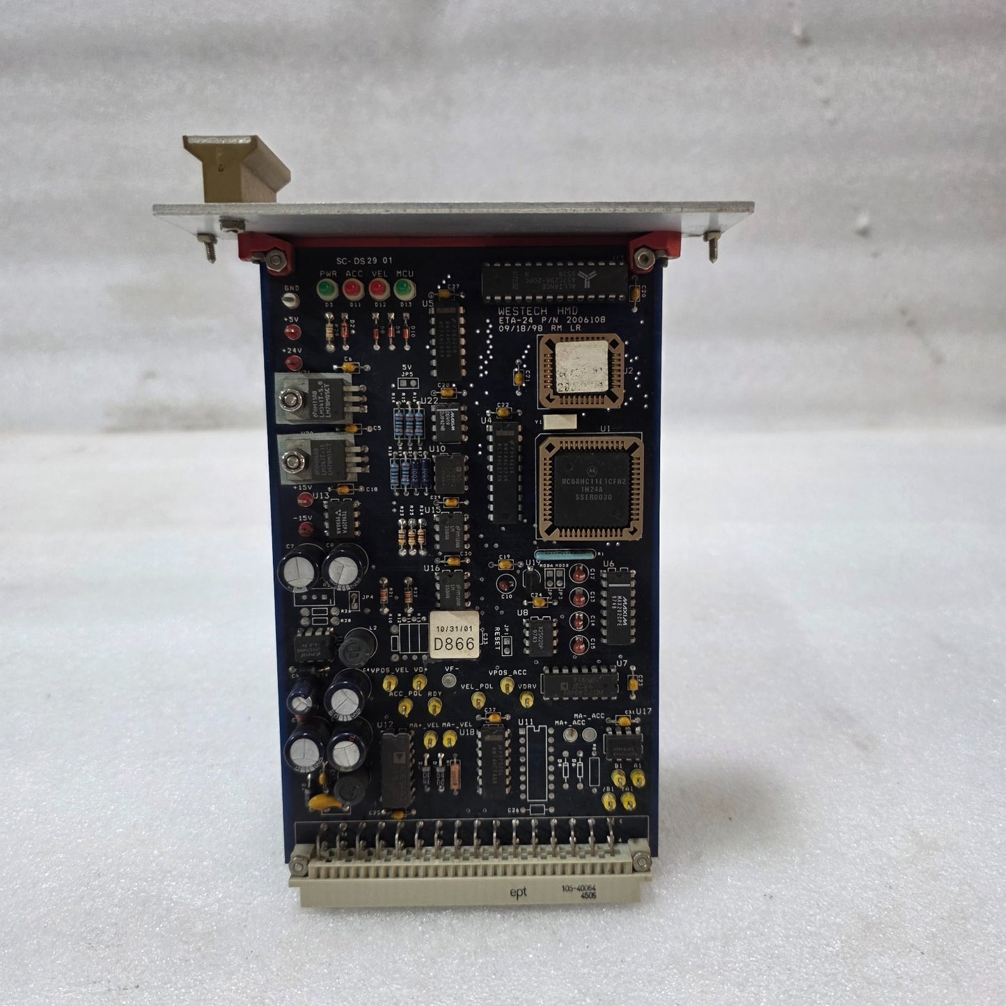 WESTECH ETA-24 INDUSTRIAL CONTROL PCB MODULE P/N 2006108 RACK CARD SC-DS29 01