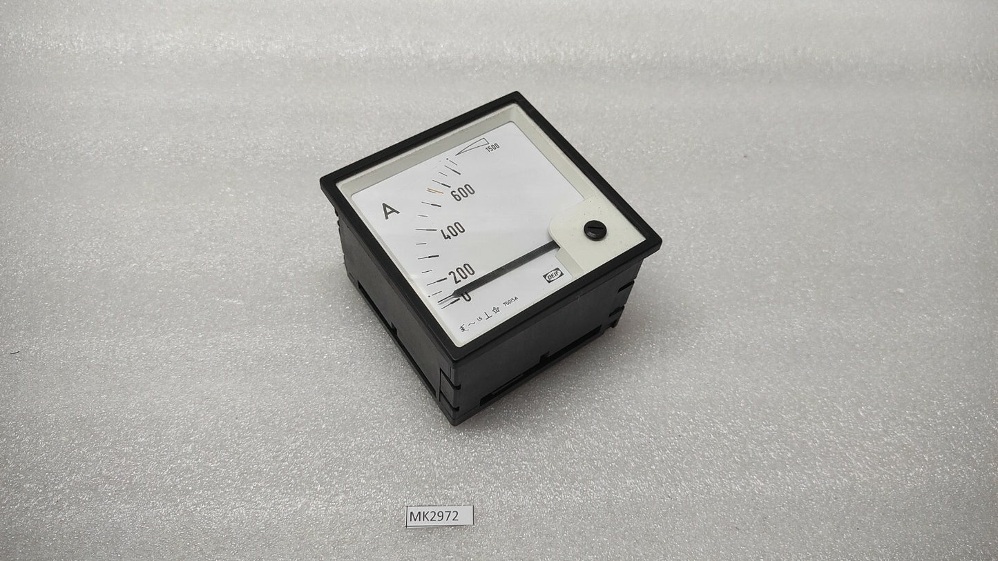 DEIF EQ96-X AMMETER 100013122/60 CT 750/5A