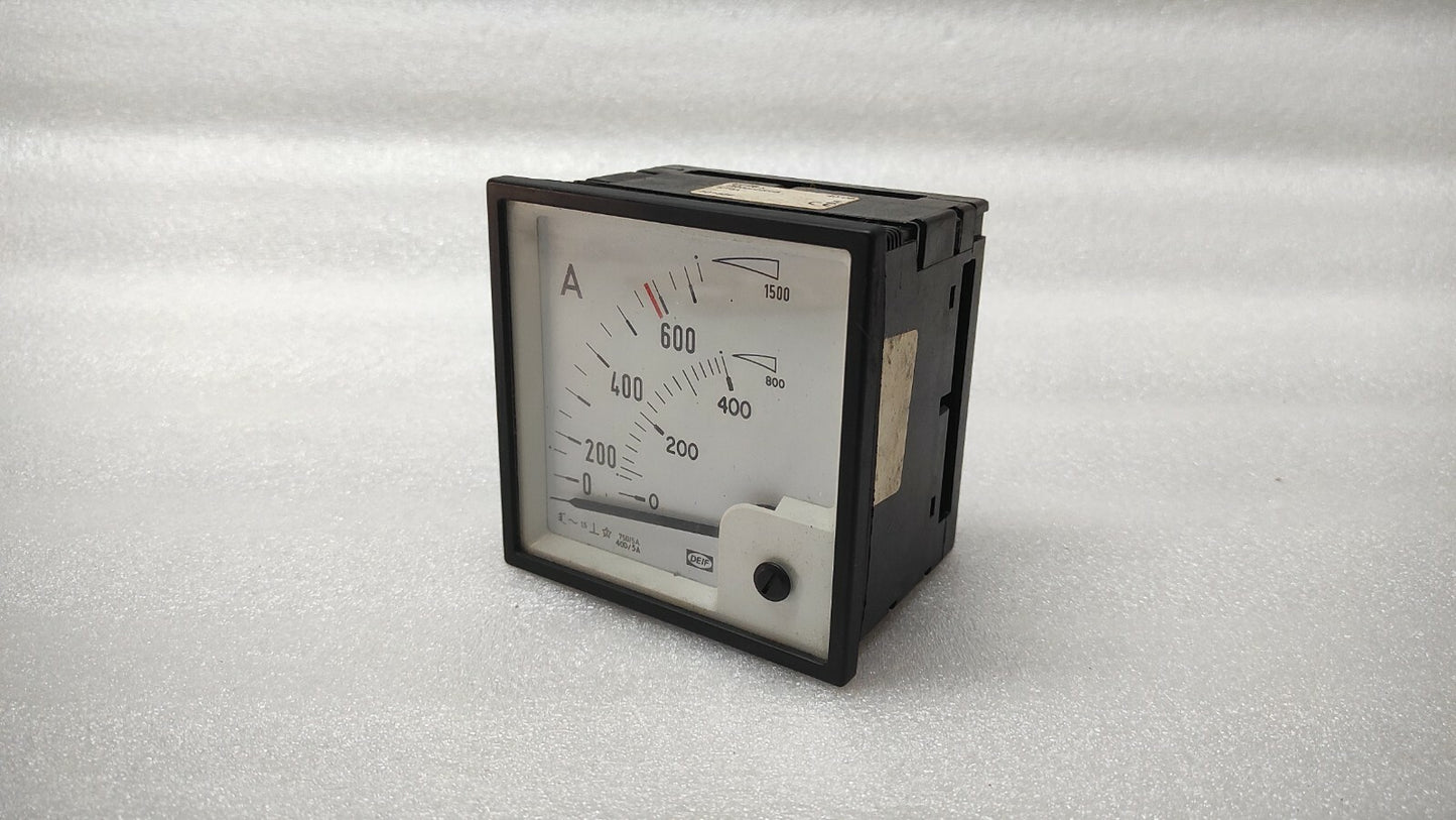 DEIF EQ96-X DOUBLE AMMETER 1200022005B 750/5A & 400/5A