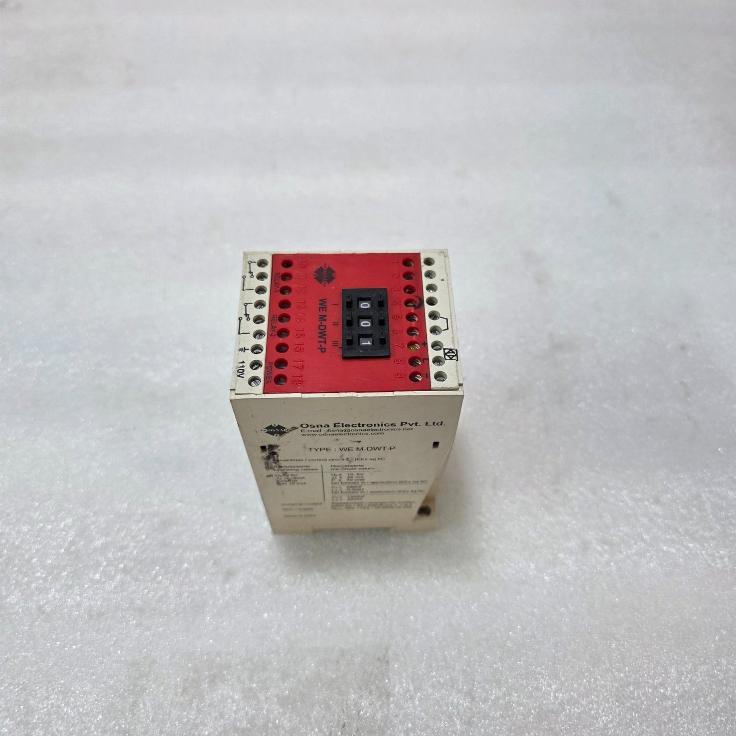 OSNA ELECTRONICS WE M-DWT-P DIGITAL TIME SWITCH TIMER RELAY 110V AC DUAL RELAY O