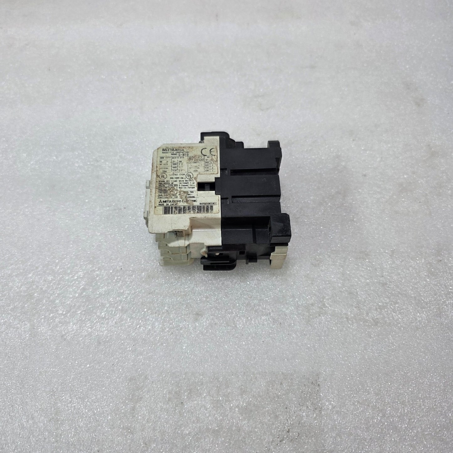 MITSUBISHI S-N10 MAGNETIC CONTACTOR 20A 3 POLE 100-110V AC COIL MOTOR STARTER MA